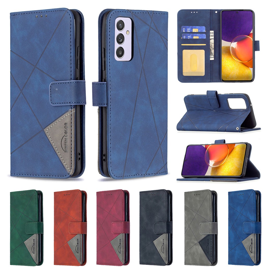 Bao da nắp lật có ngăn đựng ví tiện dụng cho Samsung Galaxy S21 Ultra S21 Plus S21+ S21 FE A82 A22 Note20 Ultra