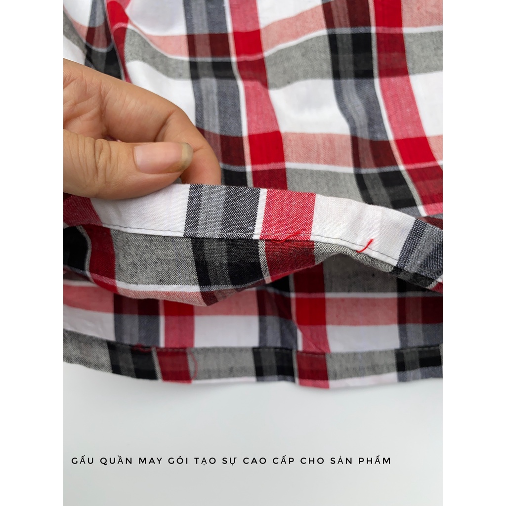 Quần ngố nam big size vải kẻ gala nhiều màu, hàng đẹp may kỹ