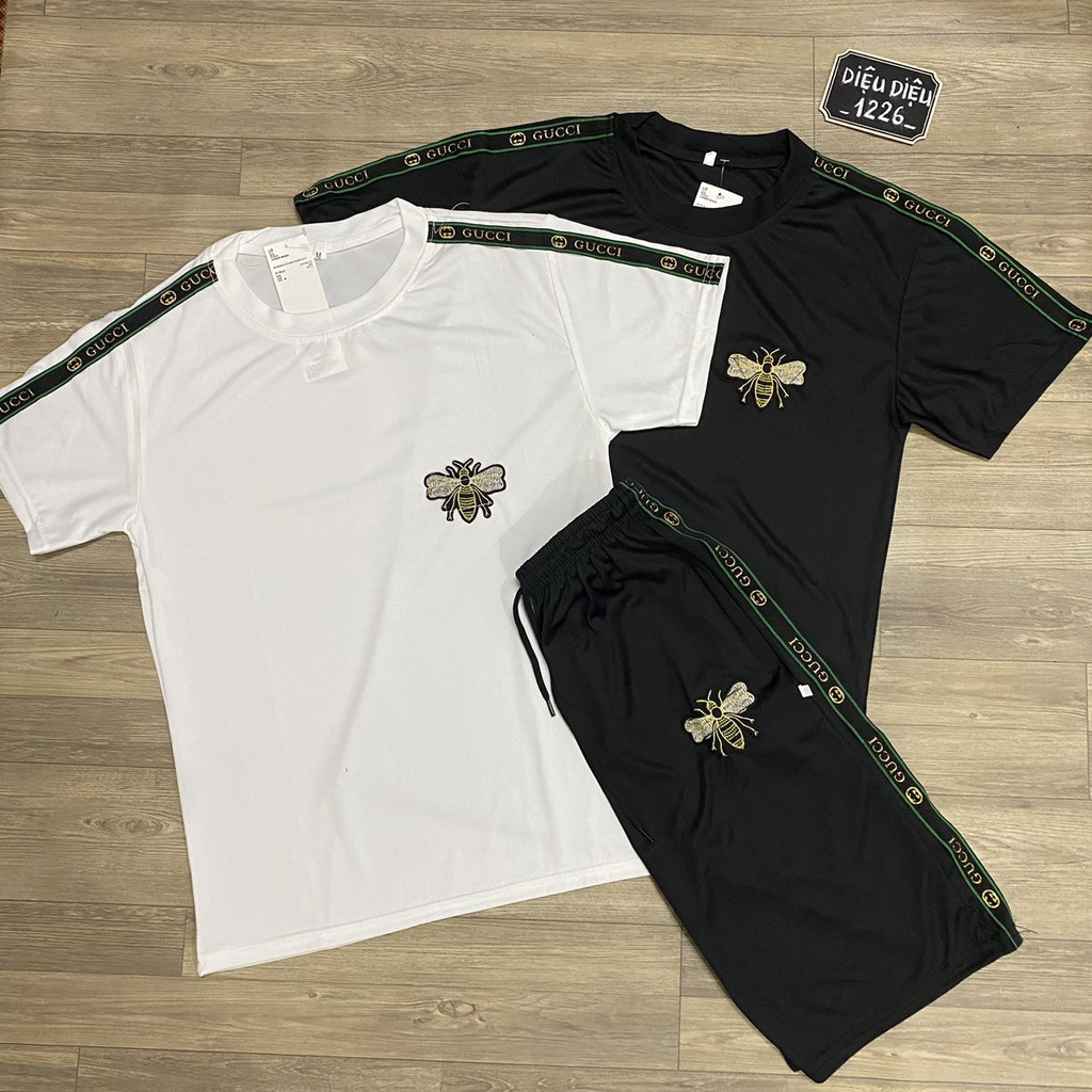 BỘ ĐỒ NAM MÙA HÈ THÊU ONG TRẮNG VIỀN XANH kèm ảnh thật - Diệu Diệu 1226 | BigBuy360 - bigbuy360.vn