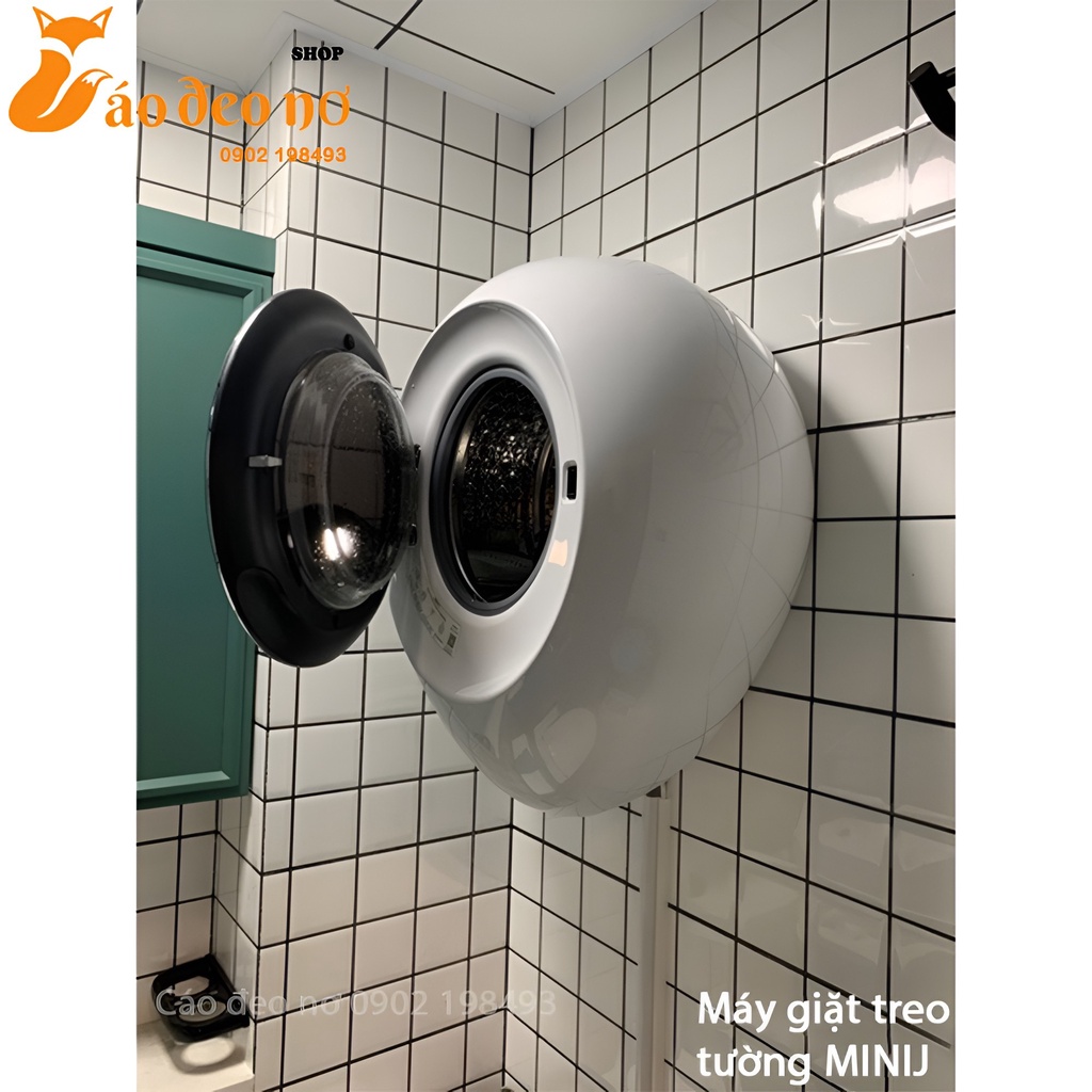 MÁY GIẶT TREO TƯỜNG MINIJ Có chế độ khử khuẩn- CHÍNH HÃNG XIAOMI Cáo đeo nơ