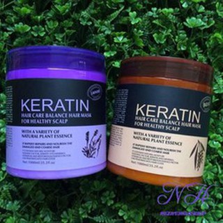 Kem hấp, ủ tóc KERATIN Tím  1000ml - Hàn Quốc