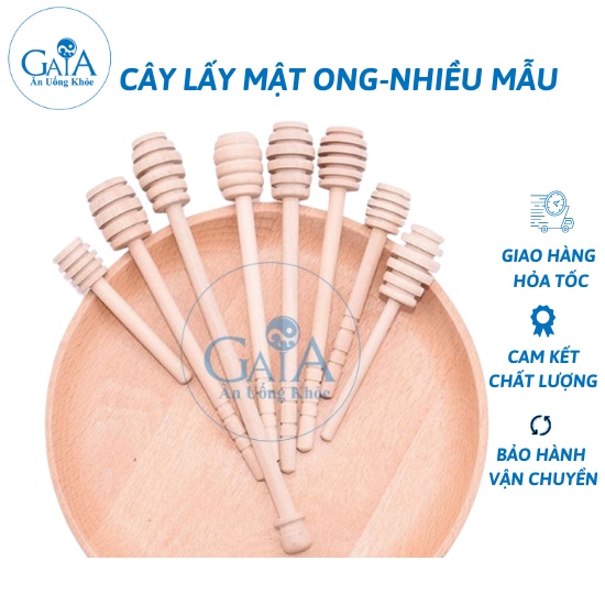 NOWSHIP - Cây Lấy Mật Ong Bằng Gỗ Cán Dài Nhiều Mẫu