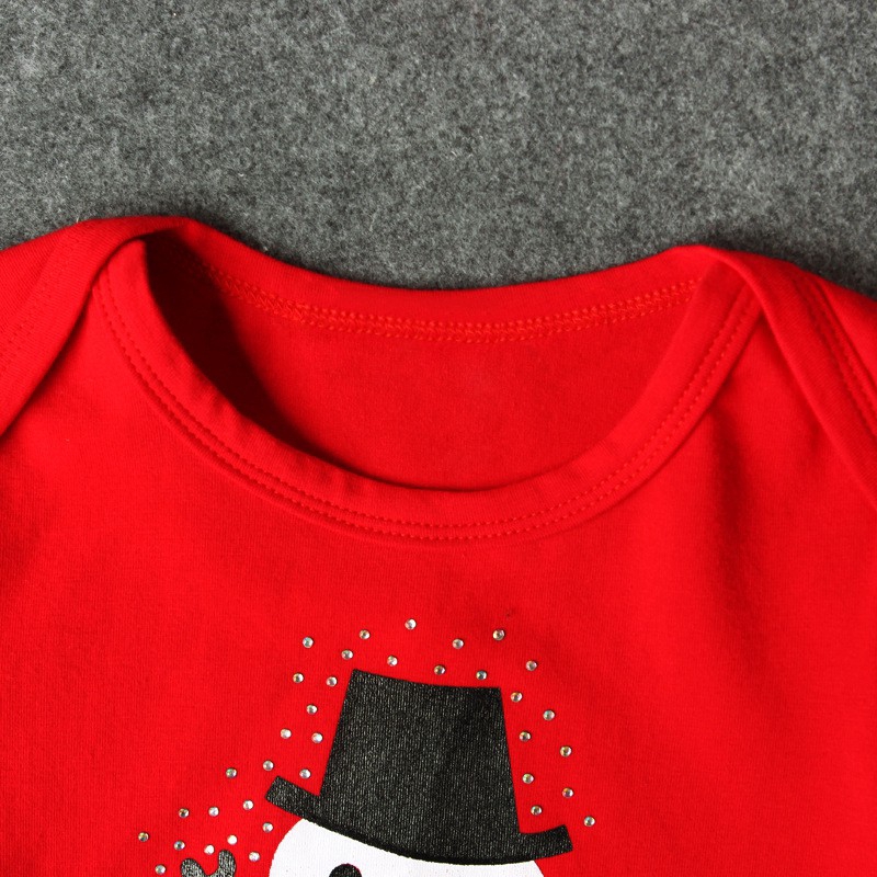 Bộ Bodysuit Một Mảnh + Mũ Ông Già Noel Dễ Thương Cho Bé Sơ Sinh