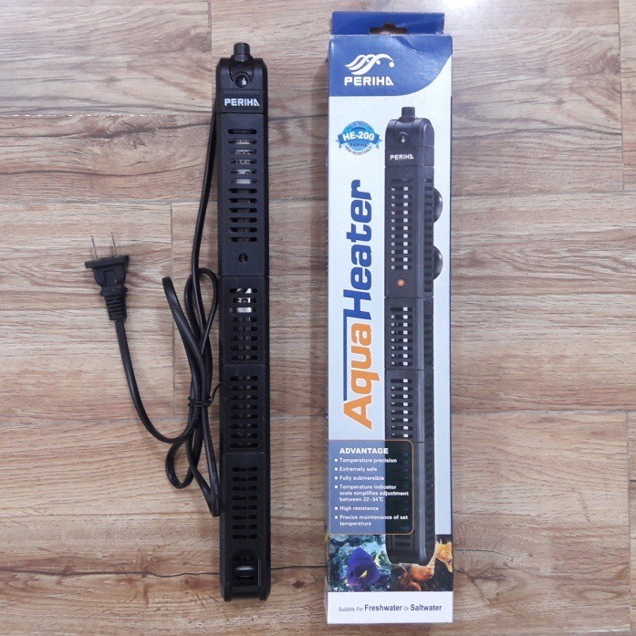 Sưởi hồ cá Periha HE HB 50w 100w 200w 300w 500w có vỏ bọc bảo vệ