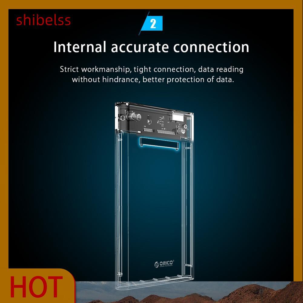 Hộp Đựng Ổ Cứng Ngoài Shibelss Orico 2.5in Sata Usb 3.0 Hdd Ốp | BigBuy360 - bigbuy360.vn