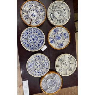 Khay sứ mây tre đan Bát Tràng, trang trí bày đồ ăn, mưt tết bánh kẹo cực kỳ đẹp mắt và sang chảnh