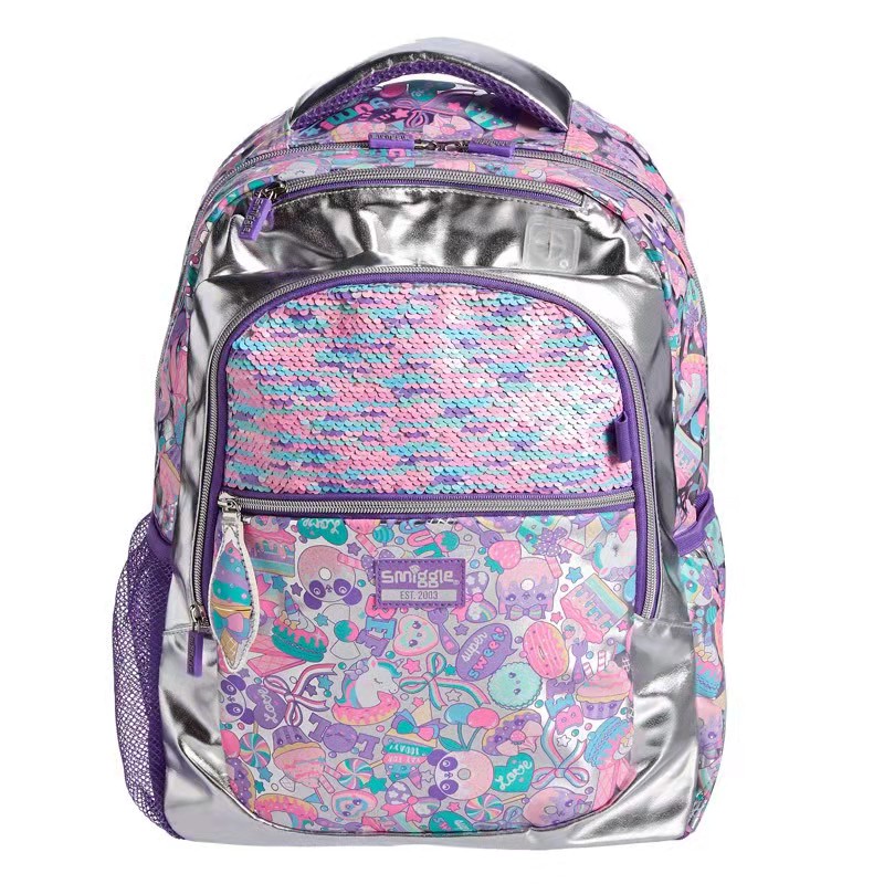 Ba Lô Đi Học Họa Tiết Smiggle Cá Tính Dành Cho Bé