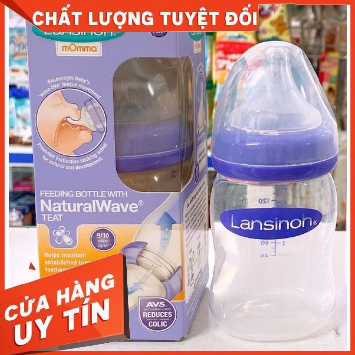 Bình sữa Lansinoh Momma 160ml/ 240ml