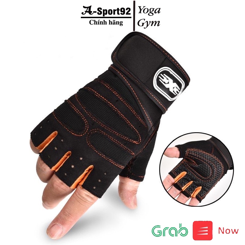 Găng tay thể thao tập Gym, găng tay phượt, chính hãng Anhsport92