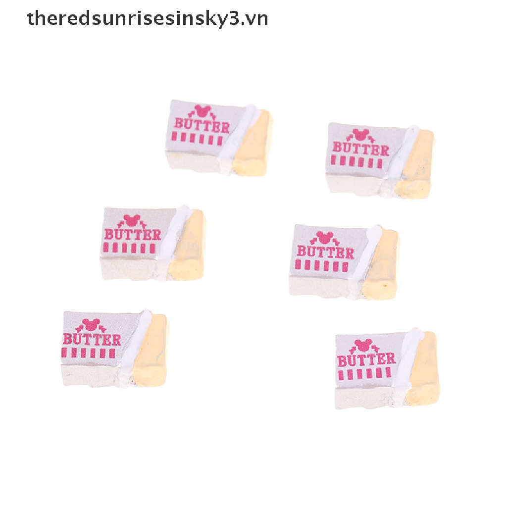 Set 6 Mô Hình Bánh Mì / Bơ Đồ Chơi Mini Cho Bé