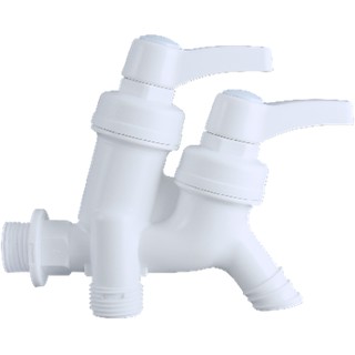Vòi củ sen nhựa 2 vòi 2 van Watertec Made in Malaysia