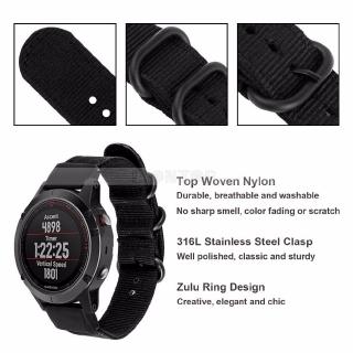Quick Release Nylon Loop Watch Band Strap for Garmin Fenix 5 5X 5S Plus Instinct