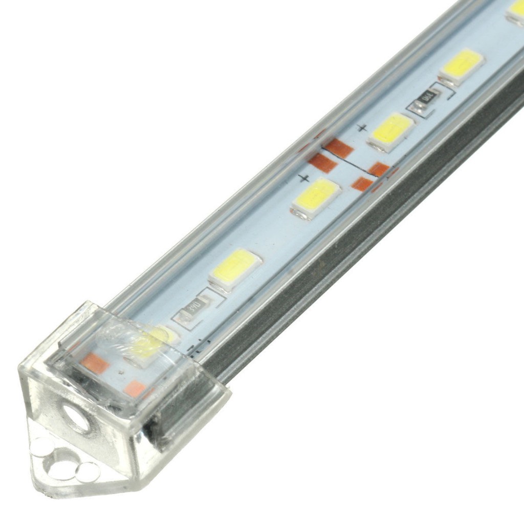 Bộ 2 ống đèn LED trắng 5630 SMD 30cm 12V cho xe hơi