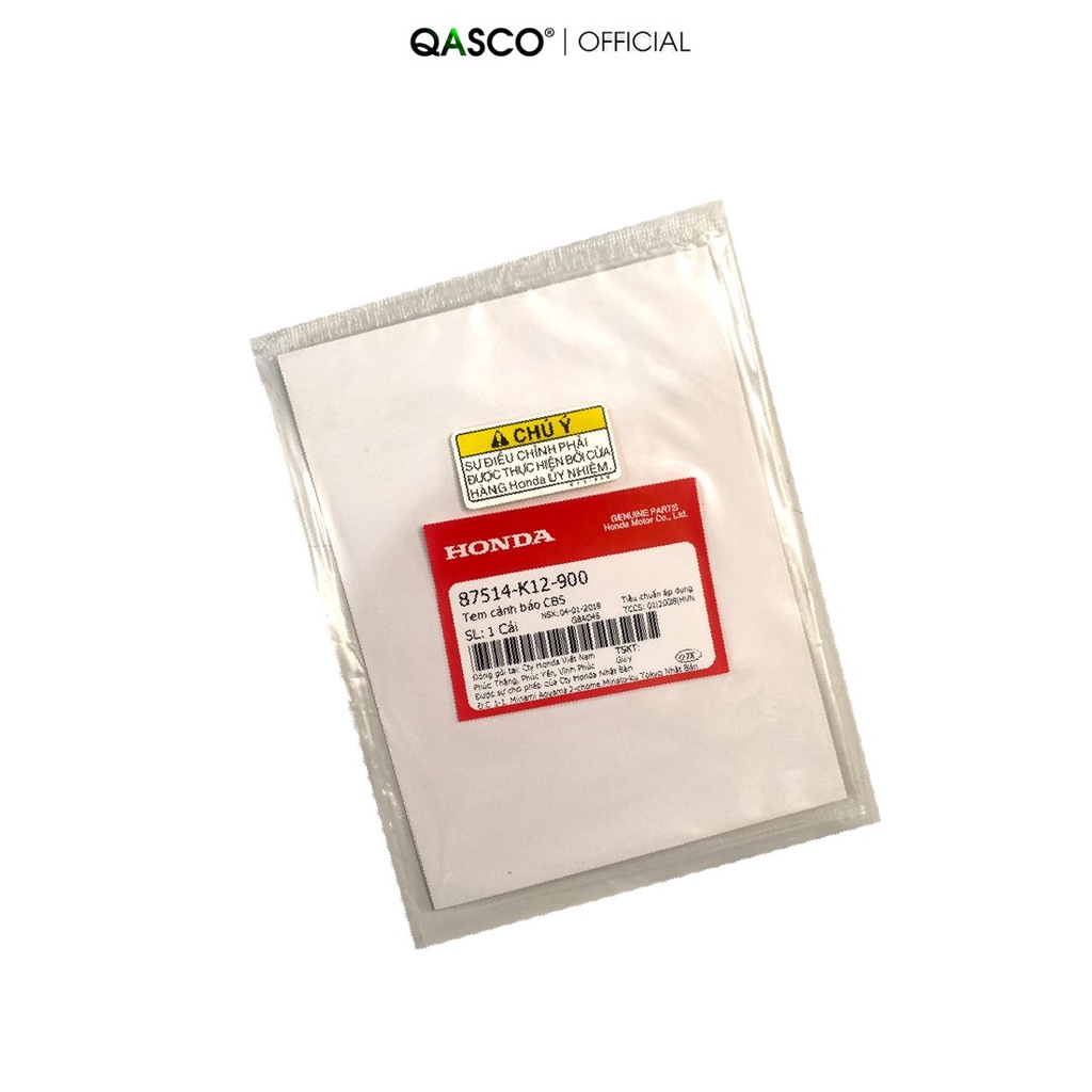 Tem cảnh báo CBS HONDA Lead 125