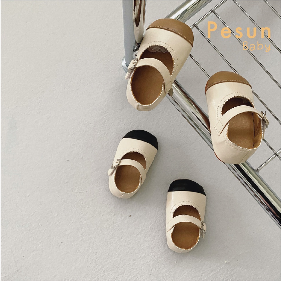 Giày Da PU Tập Đi Chống Truợt Cho Bé Gái