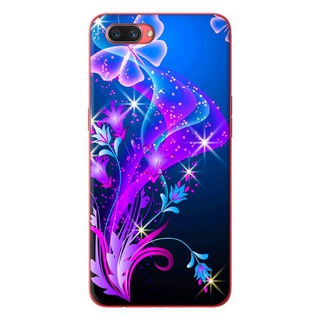 Ốp Lưng Oppo A3S - Họa Tiết Bướm Tím