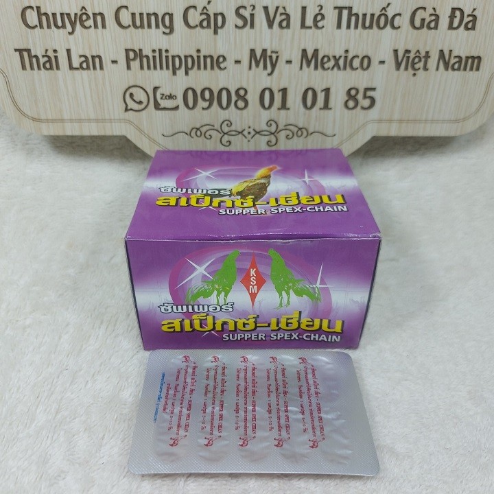 thuốc kích lông cho gà đá - (COMBO 1 VĨ / 10 VIÊN)