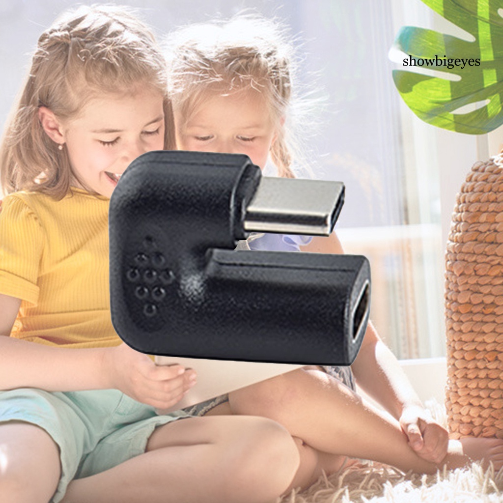 Đầu Nối Chuyển Đổi Type C Đầu Đực Sang Đầu Cái Hình Chữ U Bằng Pvc Ổn Định Cho Máy Tính Bảng
