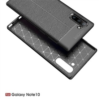 Ốp lưng Samsung Note 10 silicon giả da Auto Focus