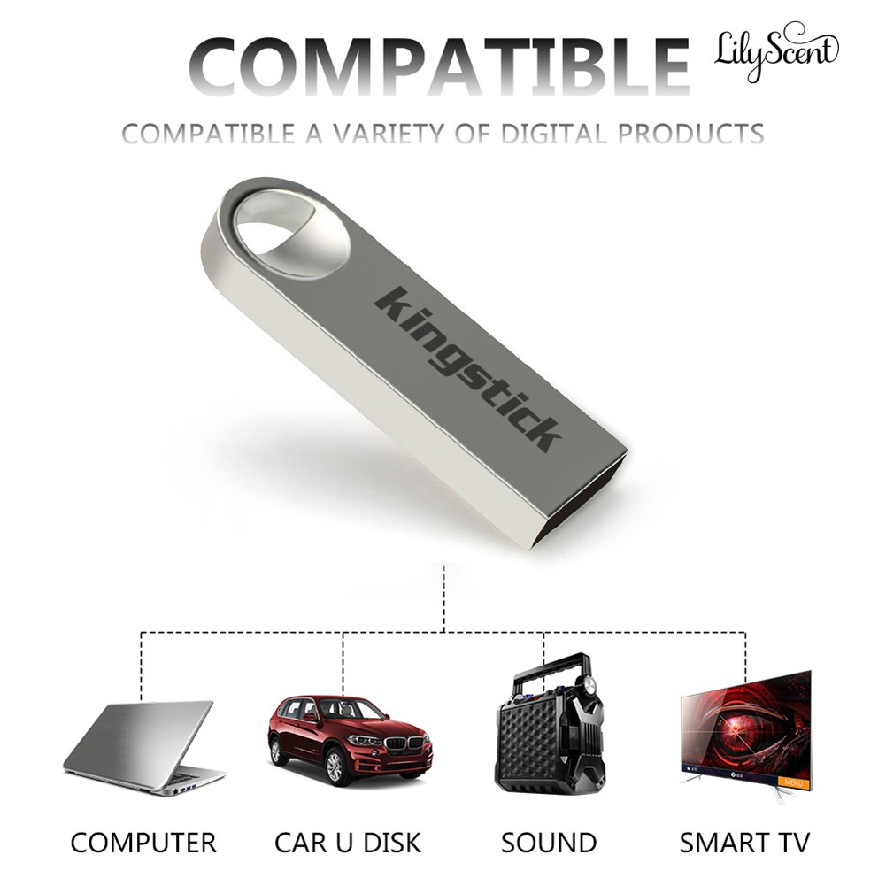 Usb Kingstick 64 / 128 / 256 / 400gb Bằng Kim Loại