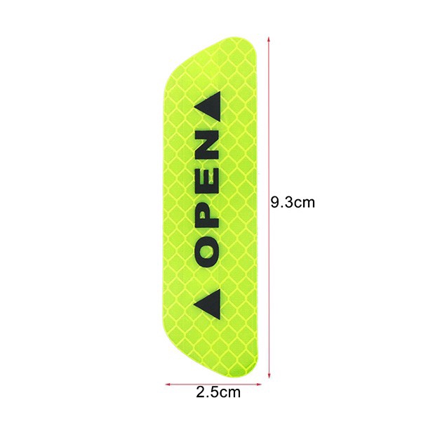 Set 4 Miếng Dán Phản Quang Cảnh Báo Mở Cửa An Toàn Thông Dụng Cho Xe Hơi/Xe Máy