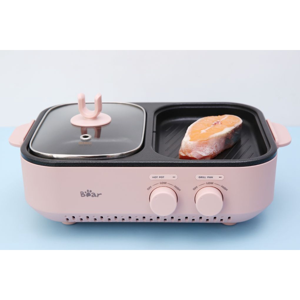 Bếp Lẩu Nướng Mini 2in1 Đa Năng Chính Hãng BEAR DKL-C12D1