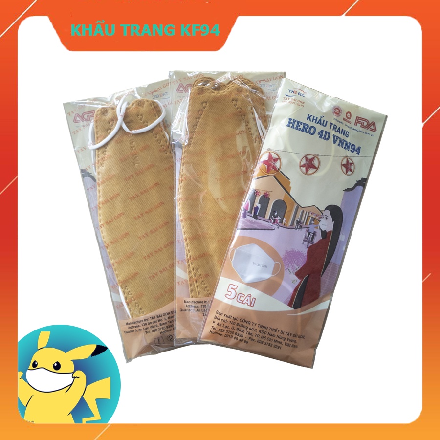 Khẩu Trang Y Tế KF94 Tây Sài Gòn  Cái Đủ Màu