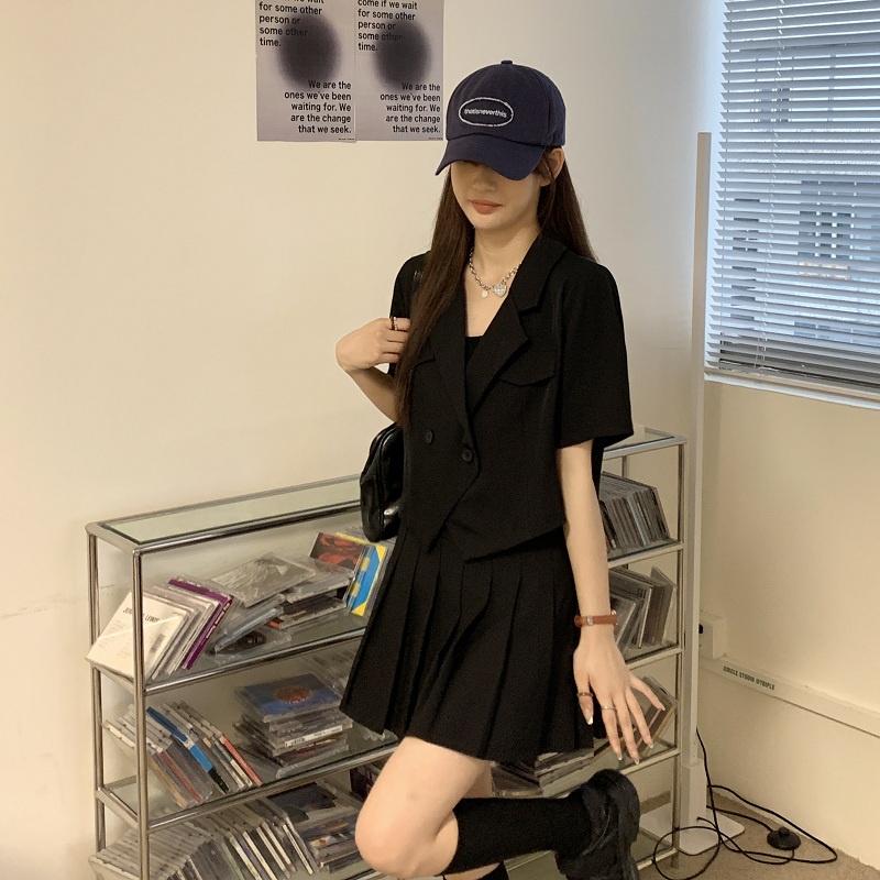 Áo blazer dáng lửng túi nắp phong cách hàn quốc - minclothinggg