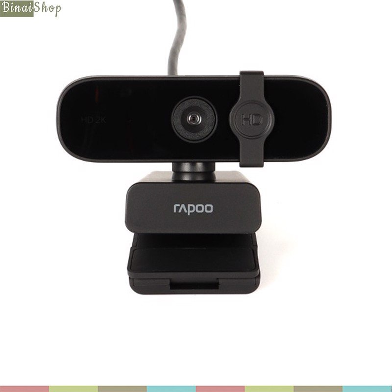 [BH 2 năm] Rapoo C280 - Webcam Họp Trực Tuyến Tự Động Lấy Nét, Phân Giải 2K, Góc Rộng 85°, Khử Tiếng Ồn Kép