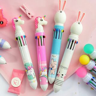 Bút bi 10 ngòi dễ thương