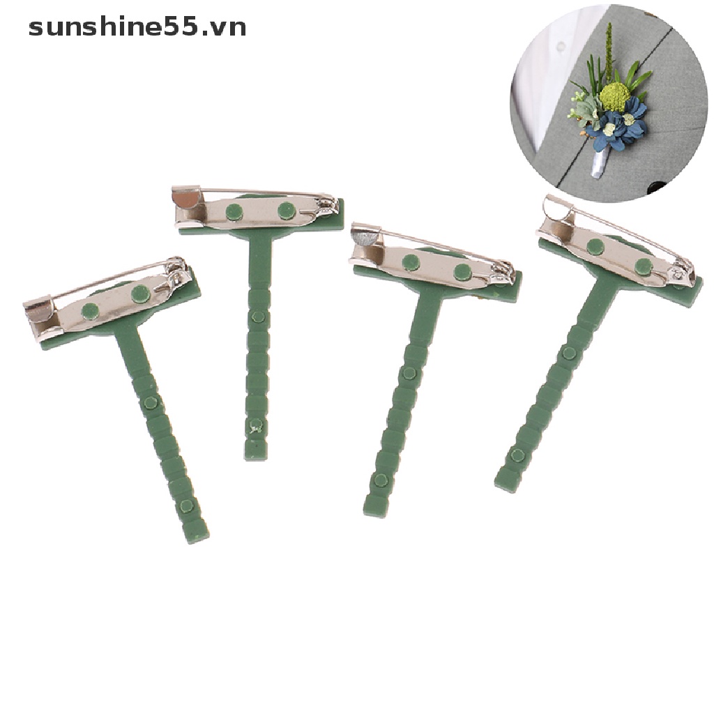 Set 100 Ghim Cài Áo Nhựa Hình Chữ T
