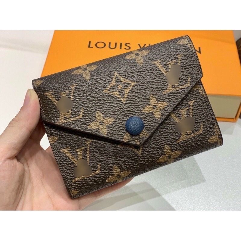 Ví ngắn cầm tay 👛 Ví Lv mini cúc bấm màu👛 Hàng quảng châu full box loại 1