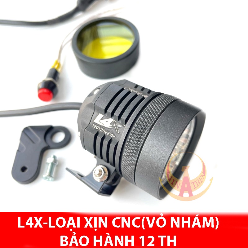 ĐÈN TRỢ SÁNG L4X  CREE CAO CẤP MẪU MỚI (XEM VIDEO)