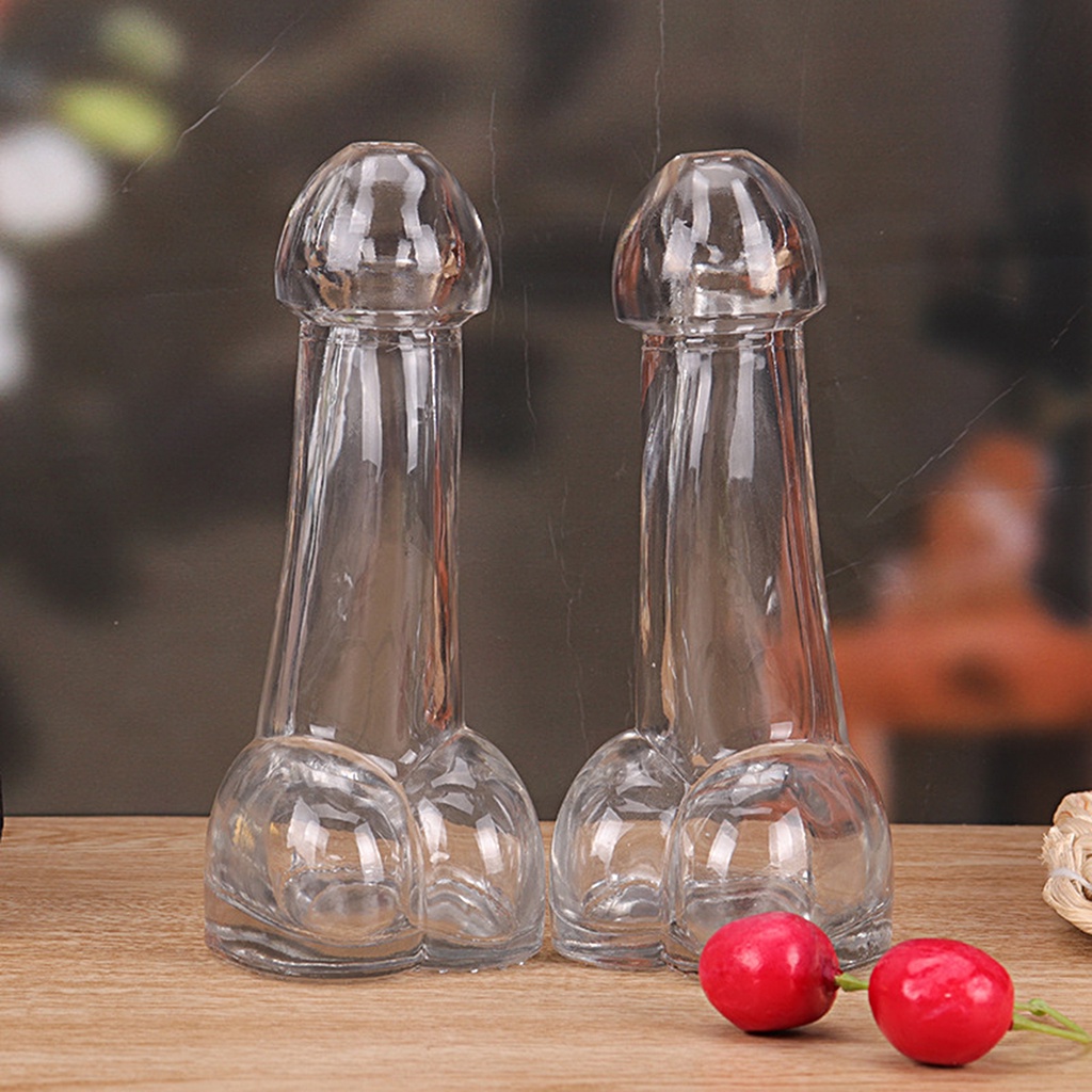 Cốc Uống Rượu Bằng Thủy Tinh Hình Nam Độc Đáo 100ML