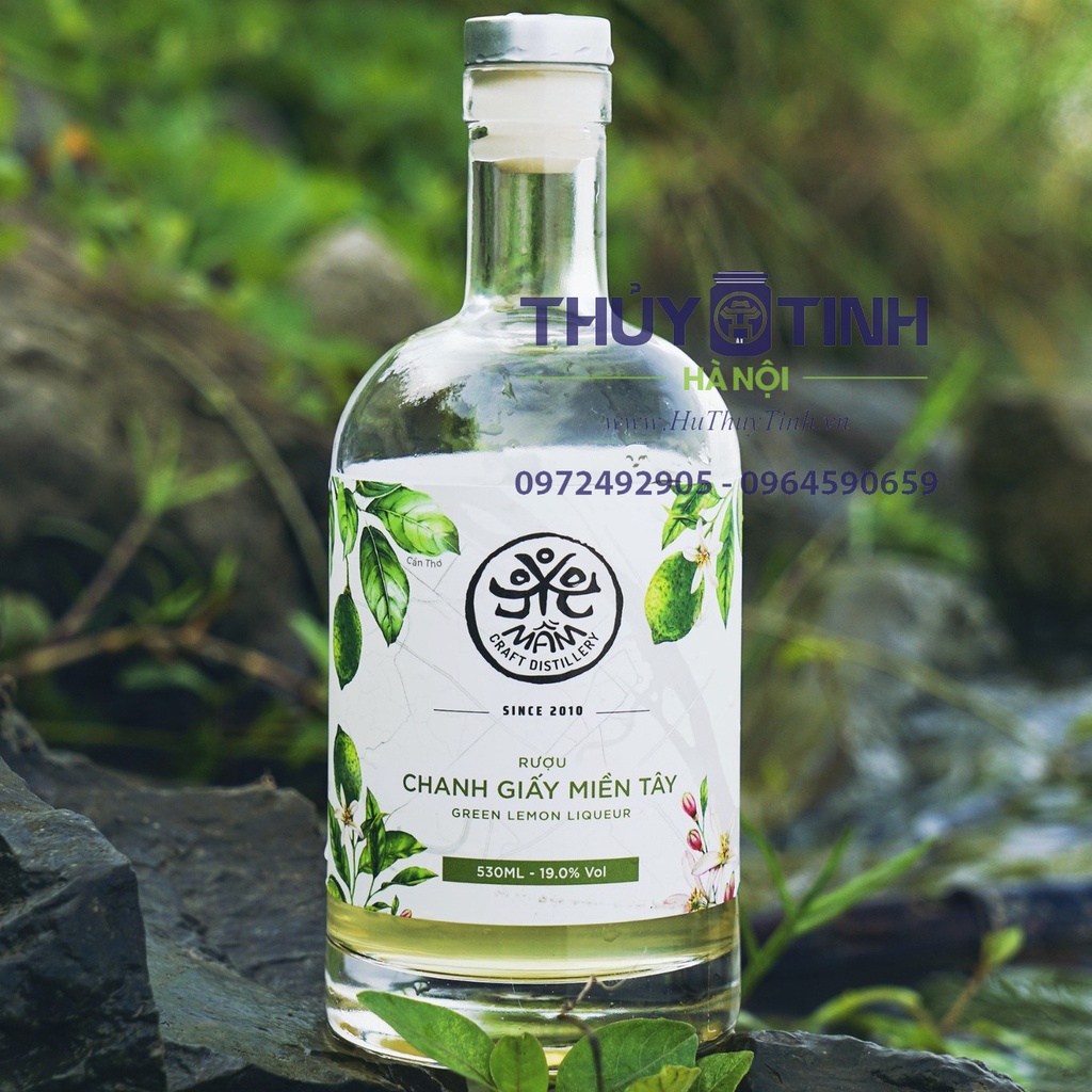 Chai thủy tinh cao cấp đựng rượu kiểu dáng Beluga lùn dung tích 500ml, 750ml, 1 lít nắp bấc cao su tiện dụng