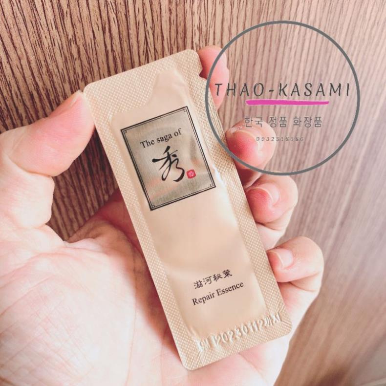 Gói tinh chất phục hồi tái sinh - dưỡng trắng da Repair essence The Saga of Xiu