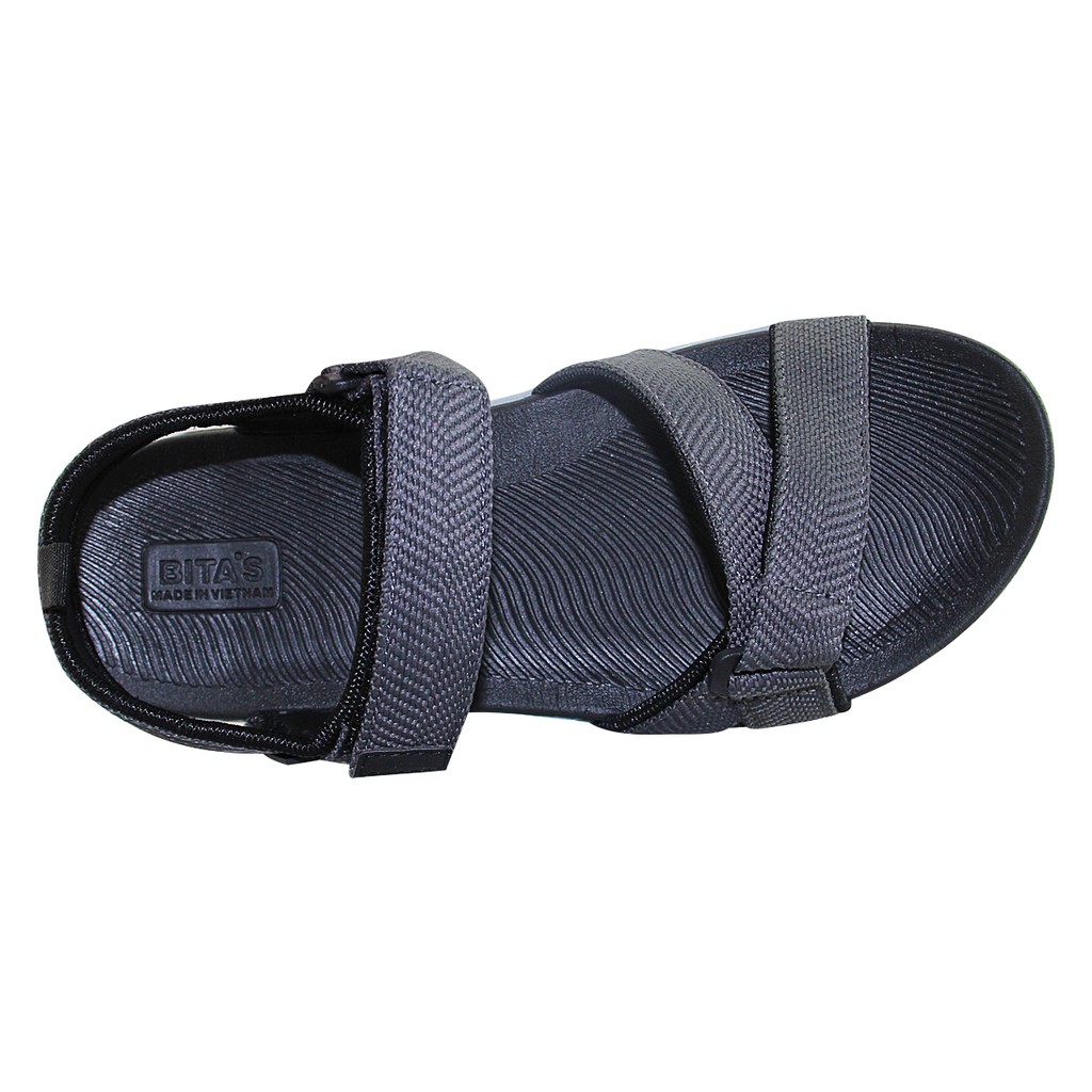 [Mã FASHIONGREEN15 giảm 10% đơn 99K] Sandal nam Bita's SPS.131 (Xám + Đen + Xanh navy)