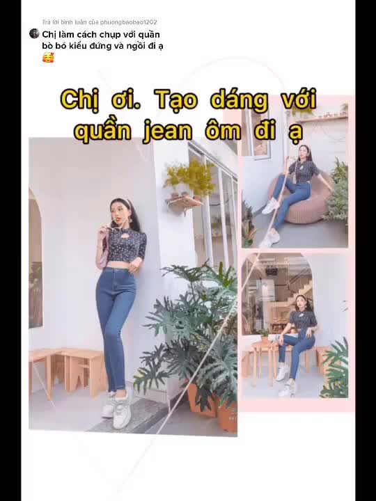 Quần jean nữ dáng ôm chất co giãn có túi CHERRY, quần bò nữ cạp cao ôm bigsize trơn dài basic T022 | BigBuy360 - bigbuy360.vn