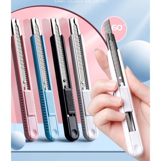 Dao rọc giấy thép bọc vỏ nhựa tông màu pastel cao cấp BAG U DAONHUAPASTEL229