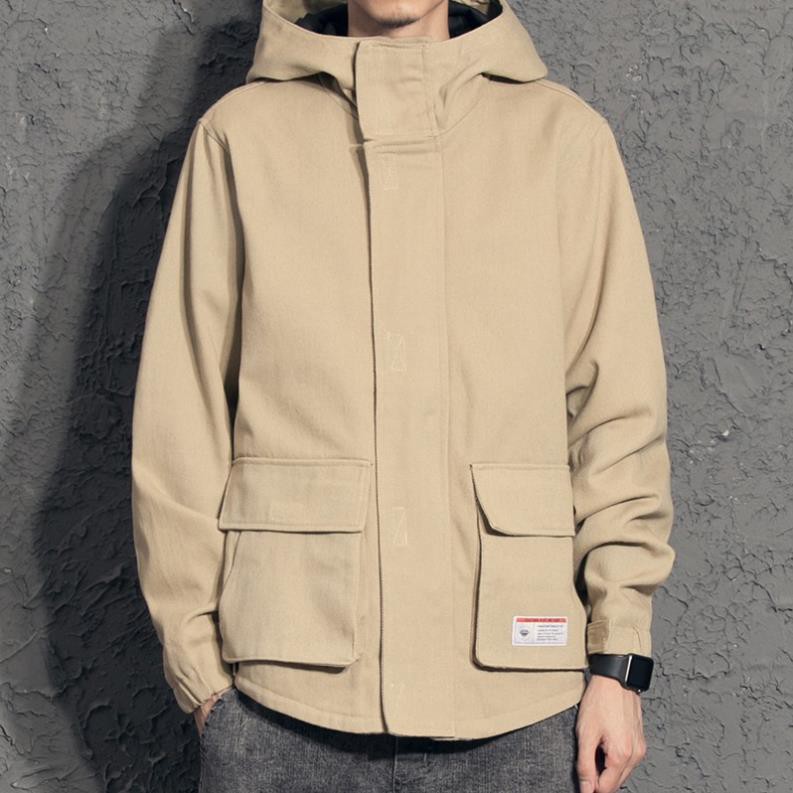 Áo khoác kaki nam nữ túi hộp chống nắng M011