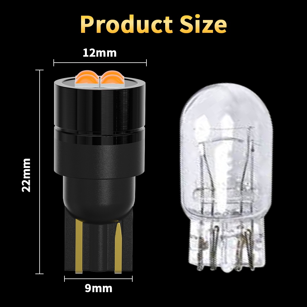 1 Đèn LED T10 3030 4SMD 12V-30V Chiếu Biển Số Xe Hơi