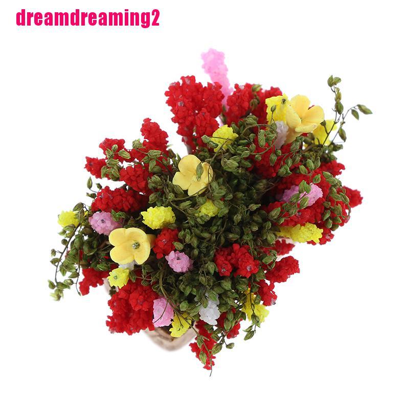 Chậu Hoa Giả Tỉ Lệ 1 / 12 Dùng Trang Trí