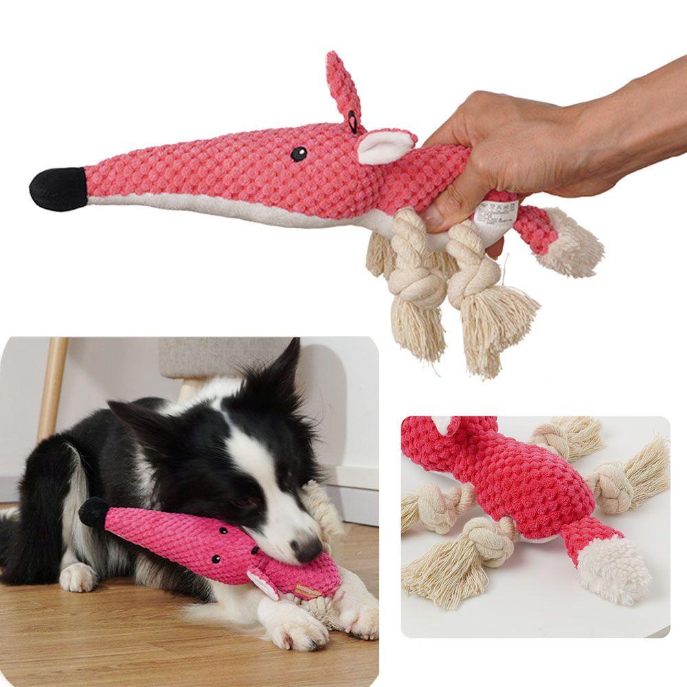 Chuột Nhồi Bông Bện Dây Thừng Làm Sạch Răng Cho Cún Cưng