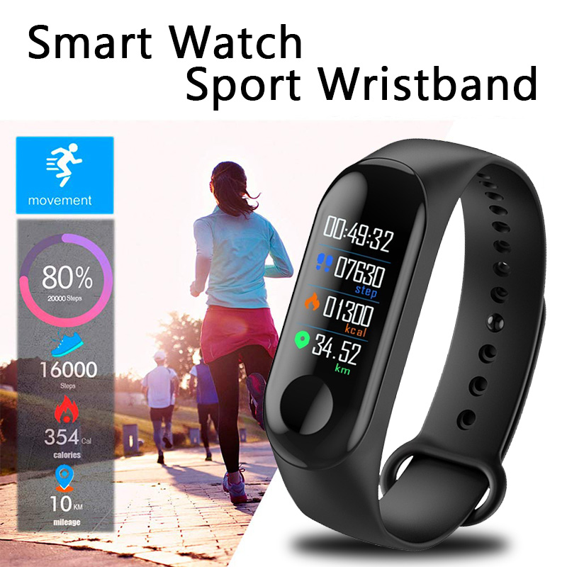 Đồng Hồ Thông Minh Đa Năng Theo Dõi Tình Trạng Sức Khỏe M3 M4 Mi Band 5 Mi Band 3