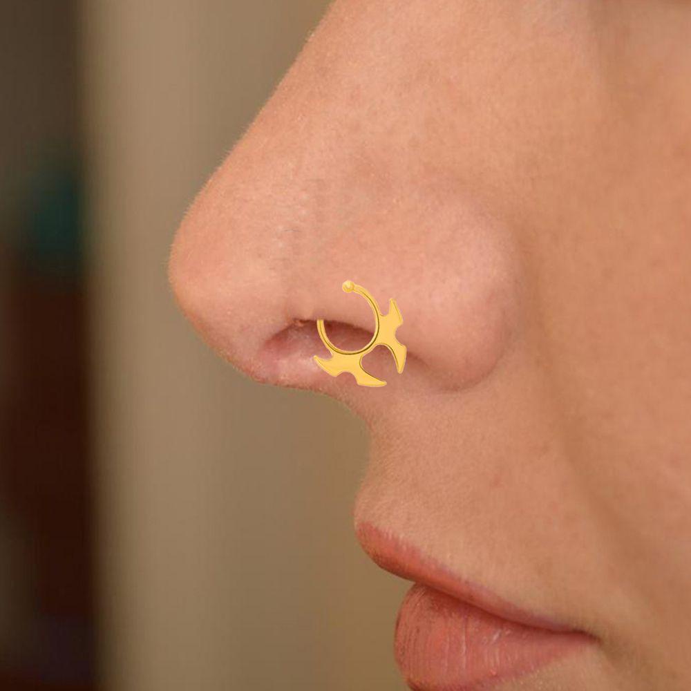 Khuyên Mũi Hình Chữ U Bằng Đồng Cá Tính Không Xỏ Lỗ VANES1 Dành Cho Bạn Nữ