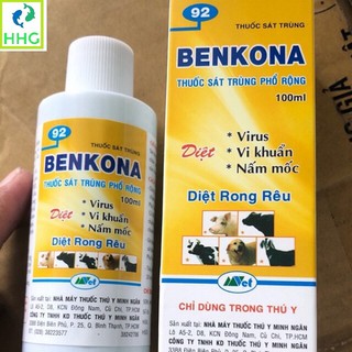 THUỐC SÁT TRÙNG VÀ KHỬ KHUẨN BENKONA 100ML