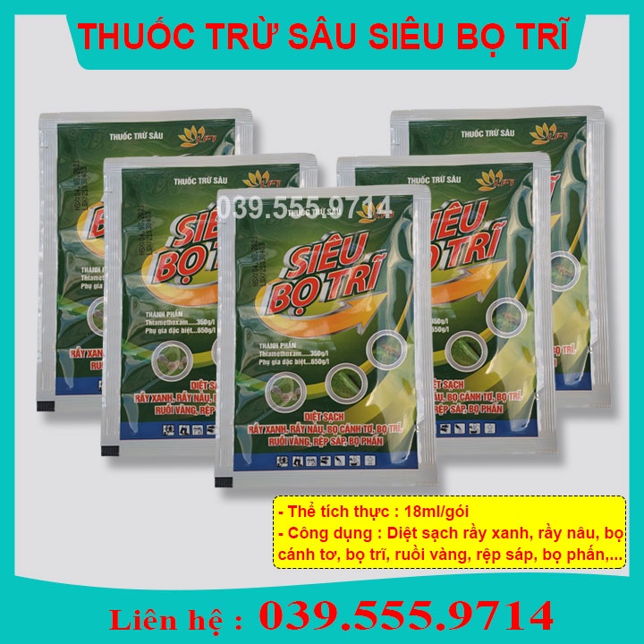 Siêu Bọ Trĩ Diệt Sạch Côn Trùng Gây Hại gói 18ml