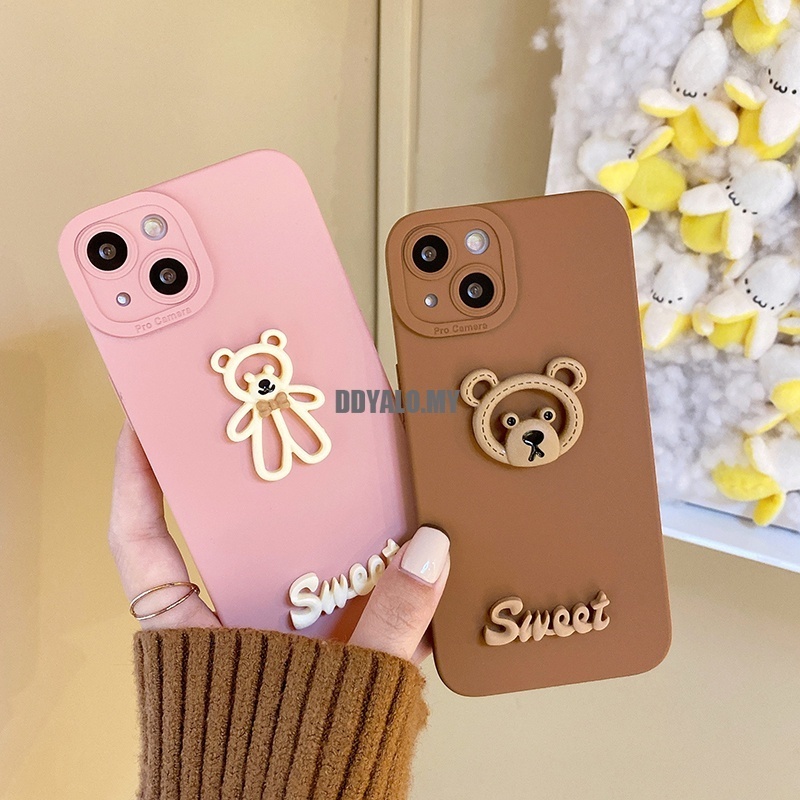 Ốp Điện Thoại Mềm In Hình Gấu Hàn Quốc Cho Redmi Note 11 11s Pro Plus + 10C Mi 12 11T Pro Pocophone X4 M4 Pro 4G 5G