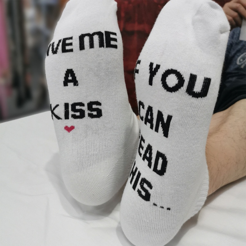 Xiangbao Vớ Cotton Unisex In Chữ If You Can Read This Bring Me Coffee Vui Nhộn Mới Lạ