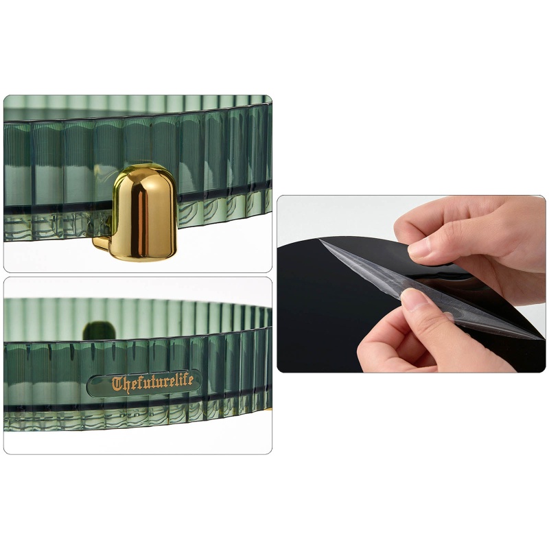 Hộp Đựng Gia Vị Mỹ Phẩm Sức Chứa Lớn Có Thể Xoay Được Tiện Dụng